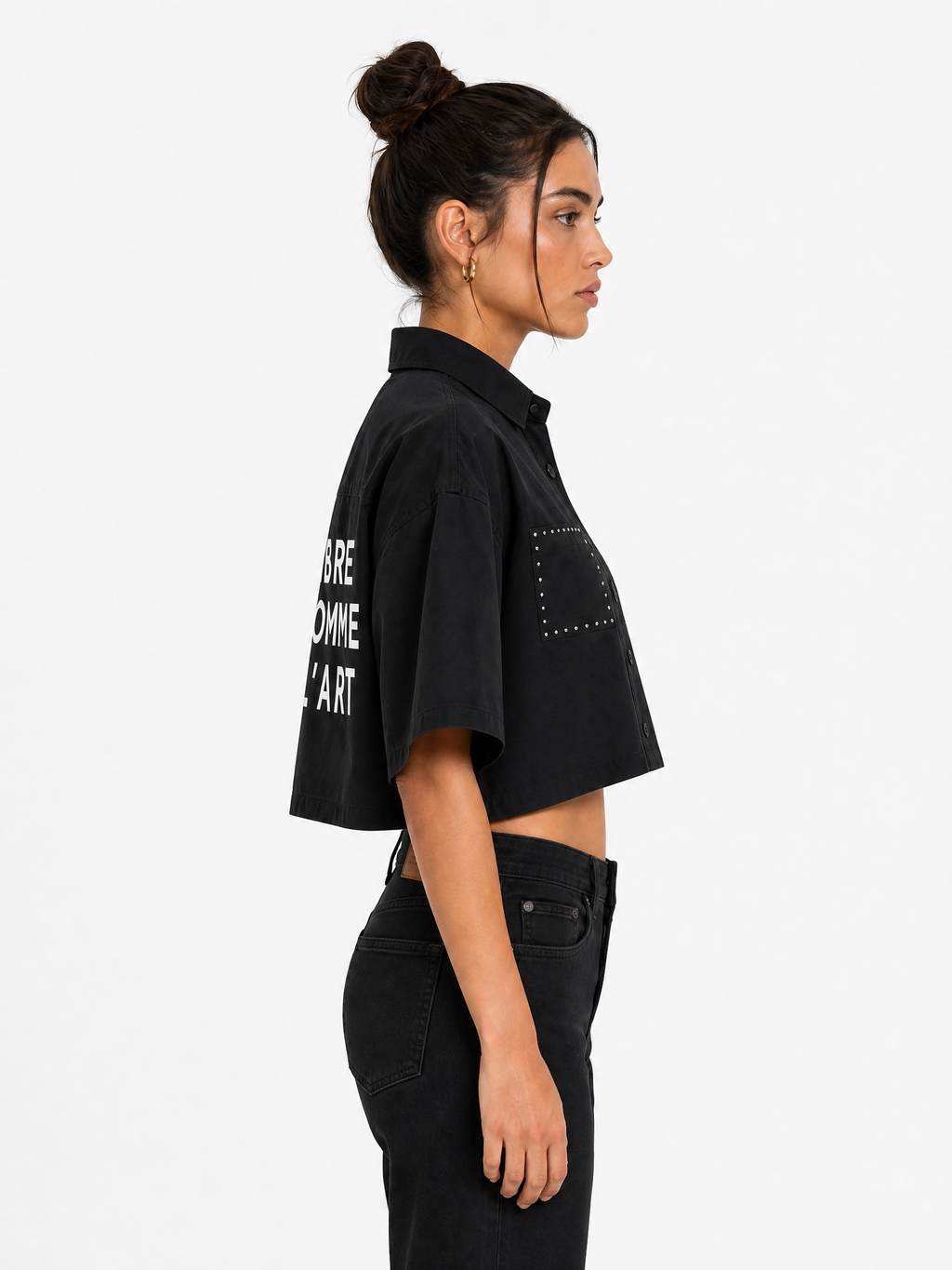 LIBRE COMME L'ART Cropped Shirt
