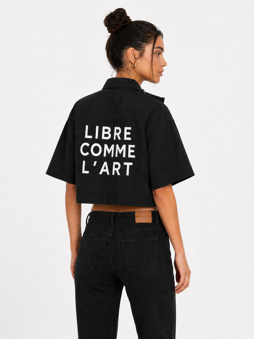 LIBRE COMME L'ART Cropped Shirt