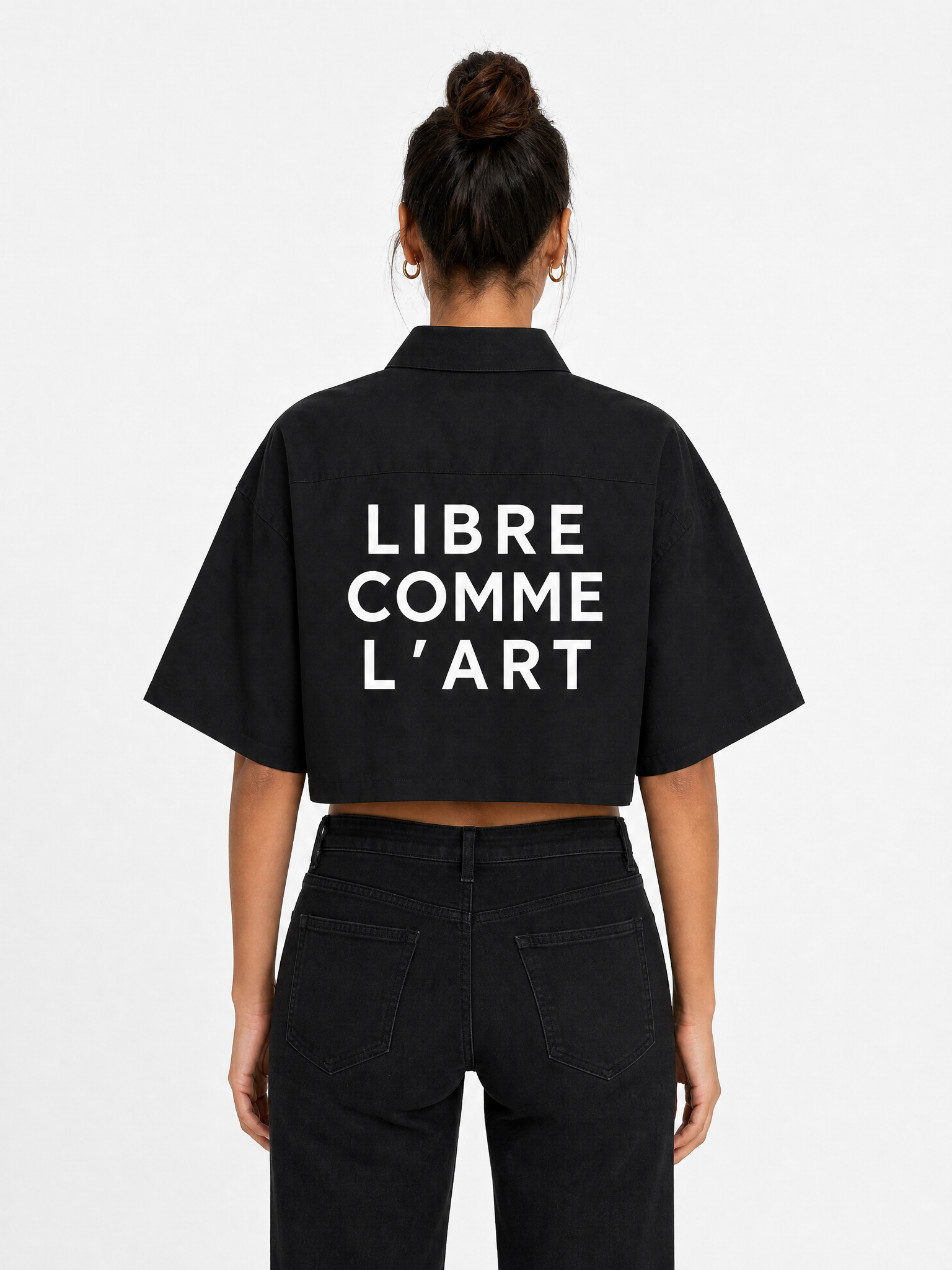 LIBRE COMME L'ART Cropped Shirt