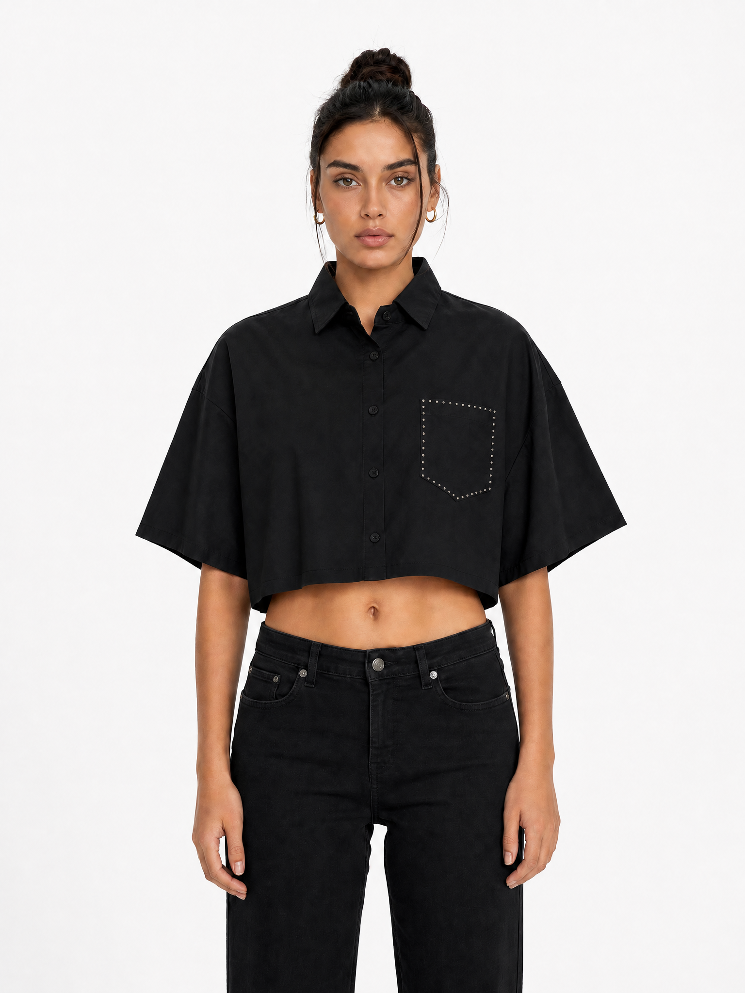 LIBRE COMME L'ART Cropped Shirt