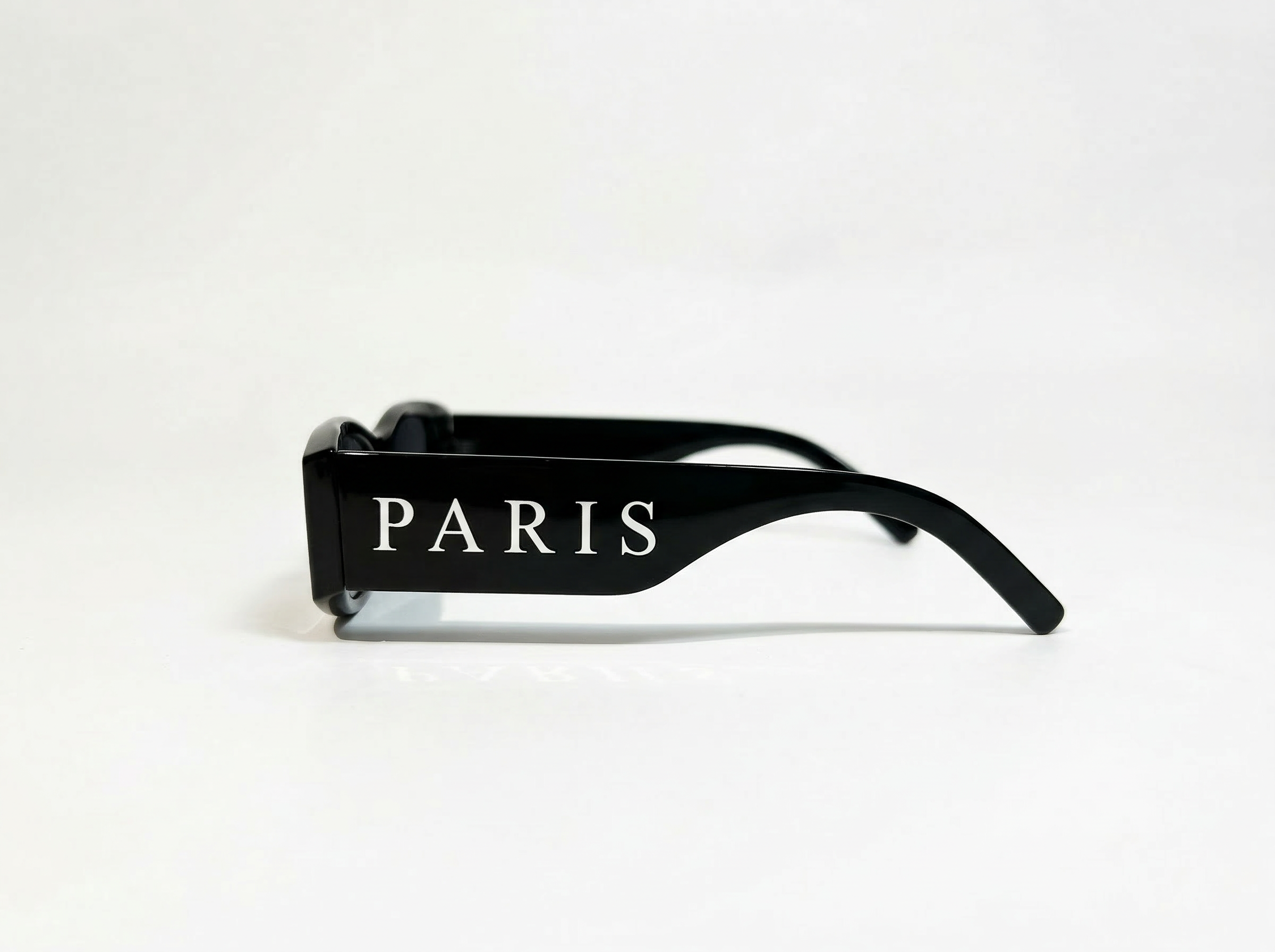VISUALS PARIS BLACK DOUBLE LOGO SUNGLASSES