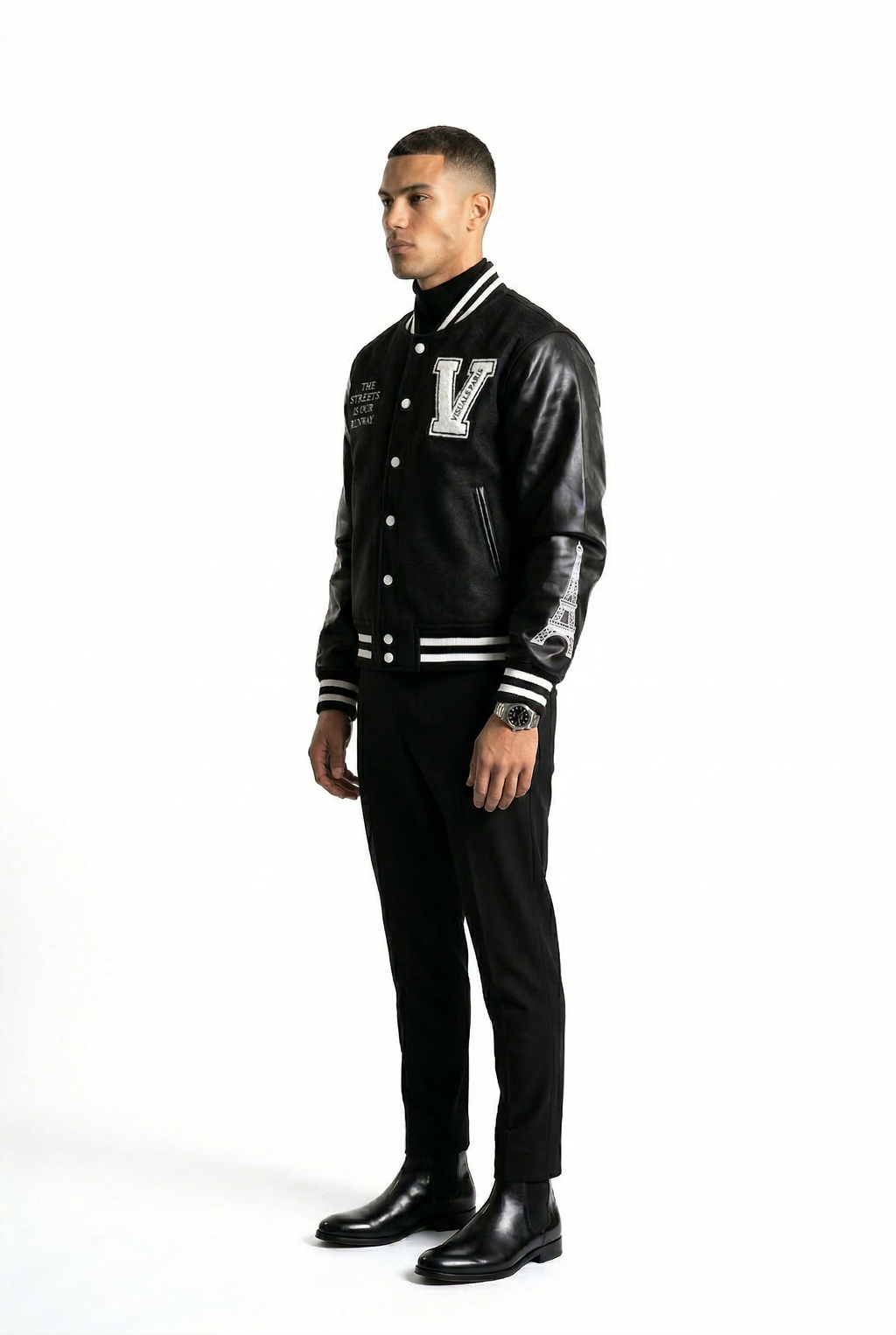 VISUALS PARIS - EIFFEL TOWER VARSITY JACKET