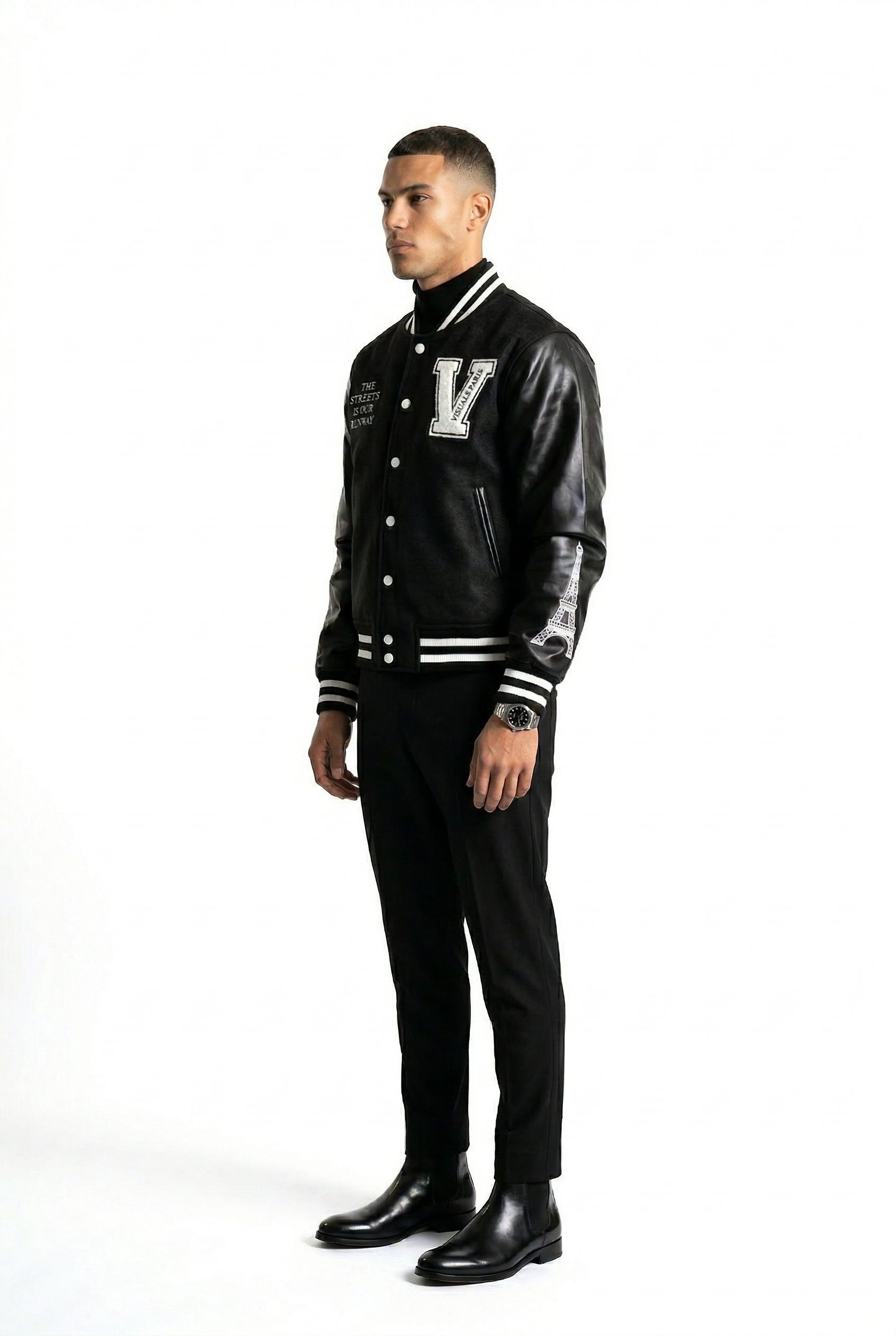 VISUALS PARIS - EIFFEL TOWER VARSITY JACKET