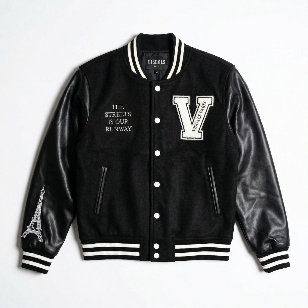 VISUALS PARIS - EIFFEL TOWER VARSITY JACKET
