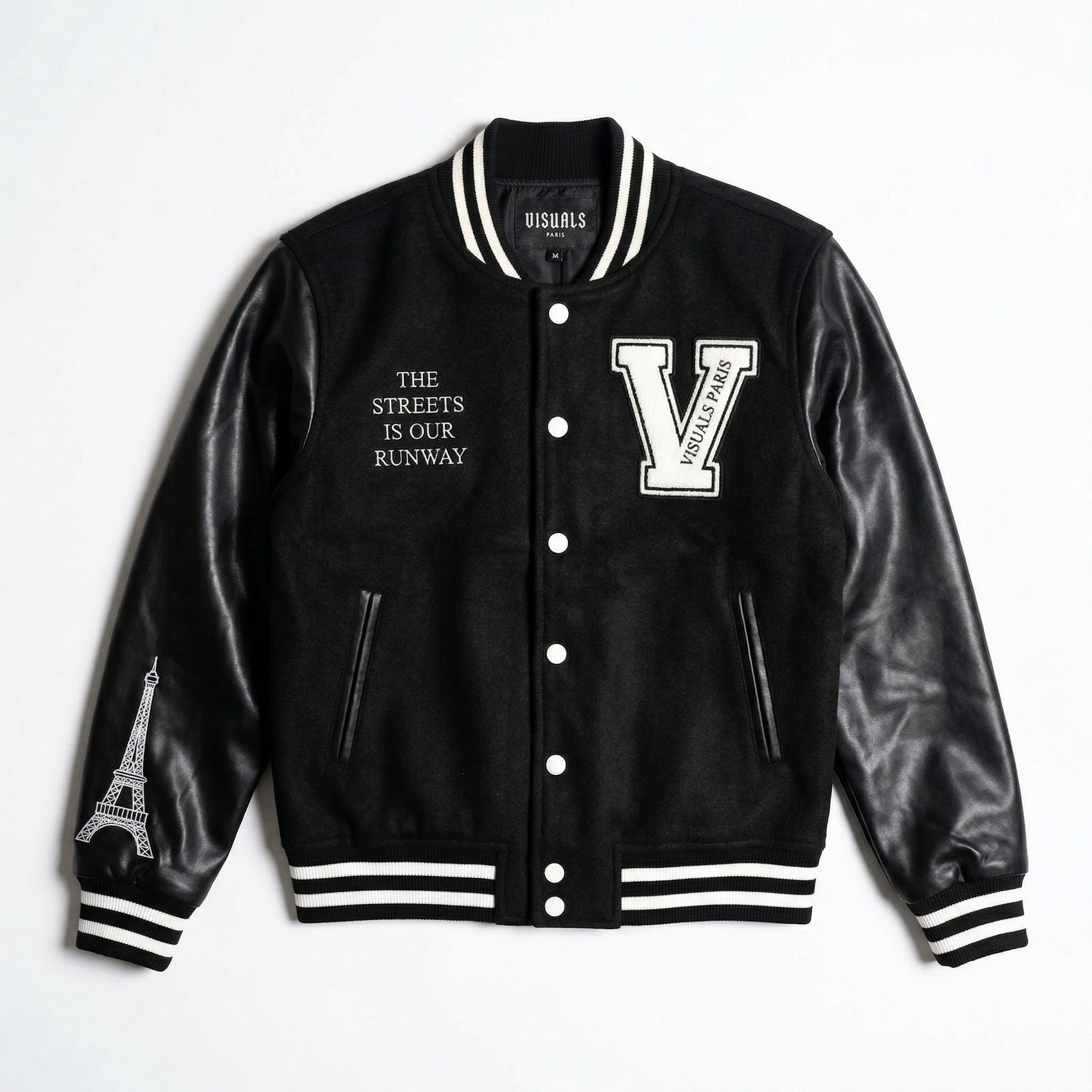 VISUALS PARIS - EIFFEL TOWER VARSITY JACKET