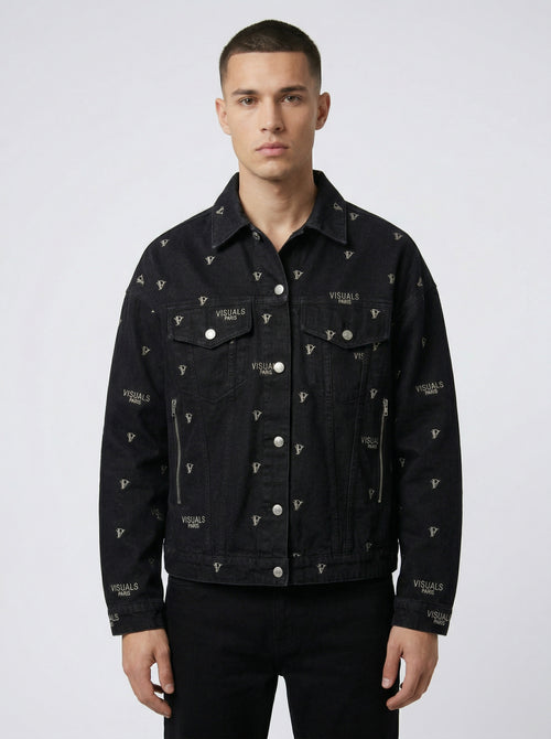 VISUALS PARIS - MONOGRAM HOMMES/FEMMES DENIM JACKET