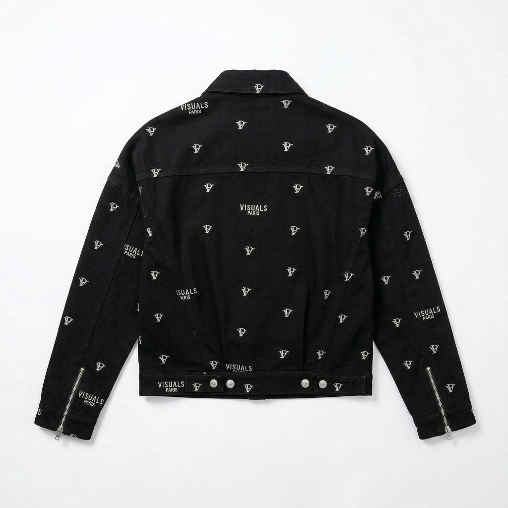 VISUALS PARIS - MONOGRAM HOMMES/FEMMES DENIM JACKET