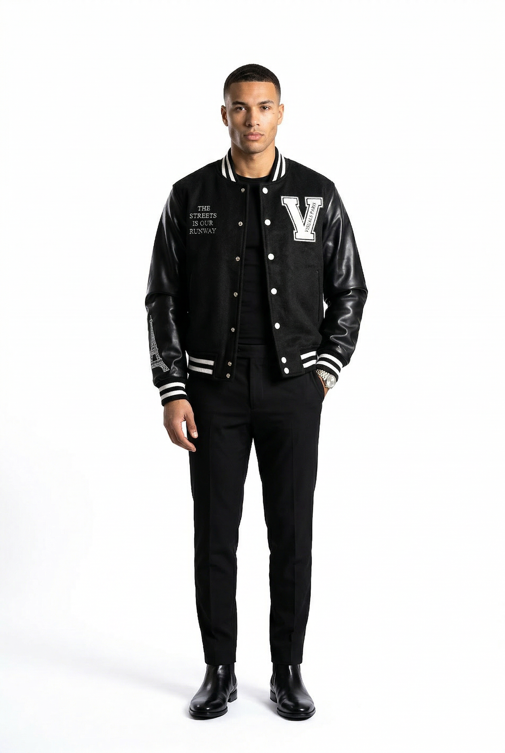 VISUALS PARIS - EIFFEL TOWER VARSITY JACKET