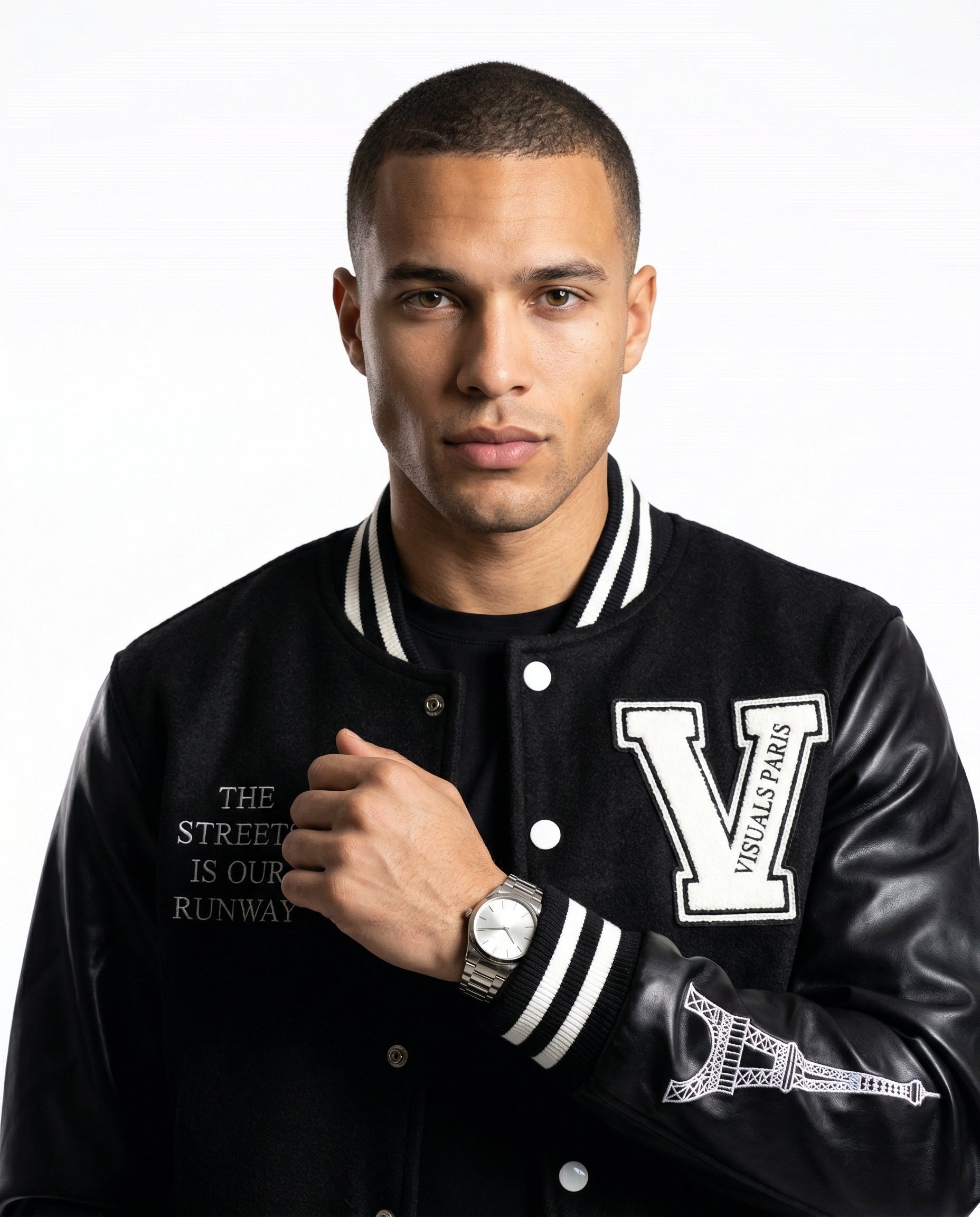 VISUALS PARIS - EIFFEL TOWER VARSITY JACKET