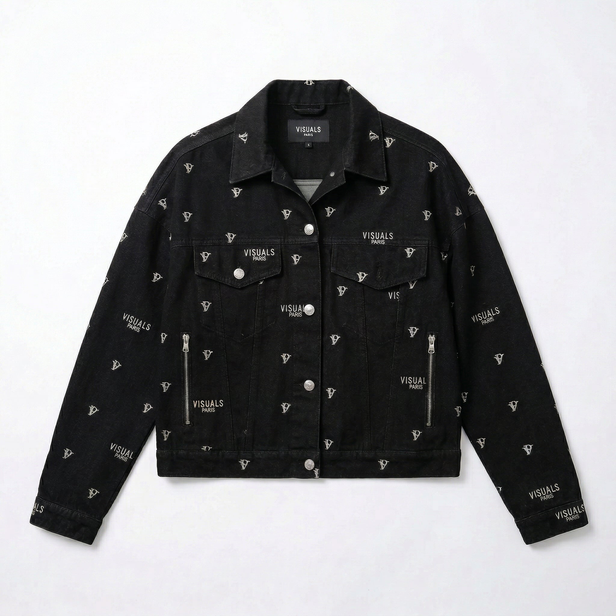 VISUALS PARIS - MONOGRAM HOMMES/FEMMES DENIM JACKET