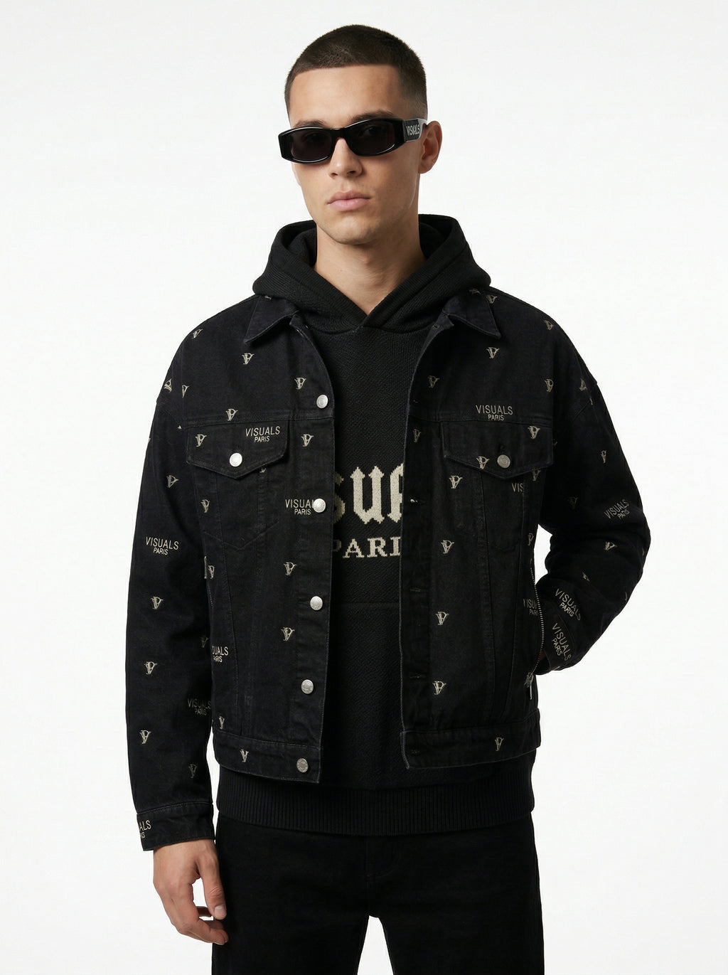 VISUALS PARIS - MONOGRAM HOMMES/FEMMES DENIM JACKET